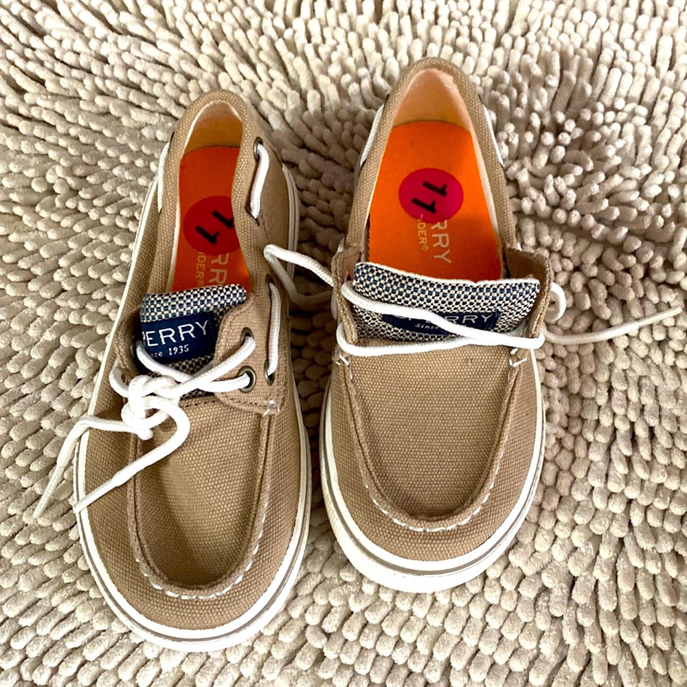 Brand new moccasins tan toddler boy